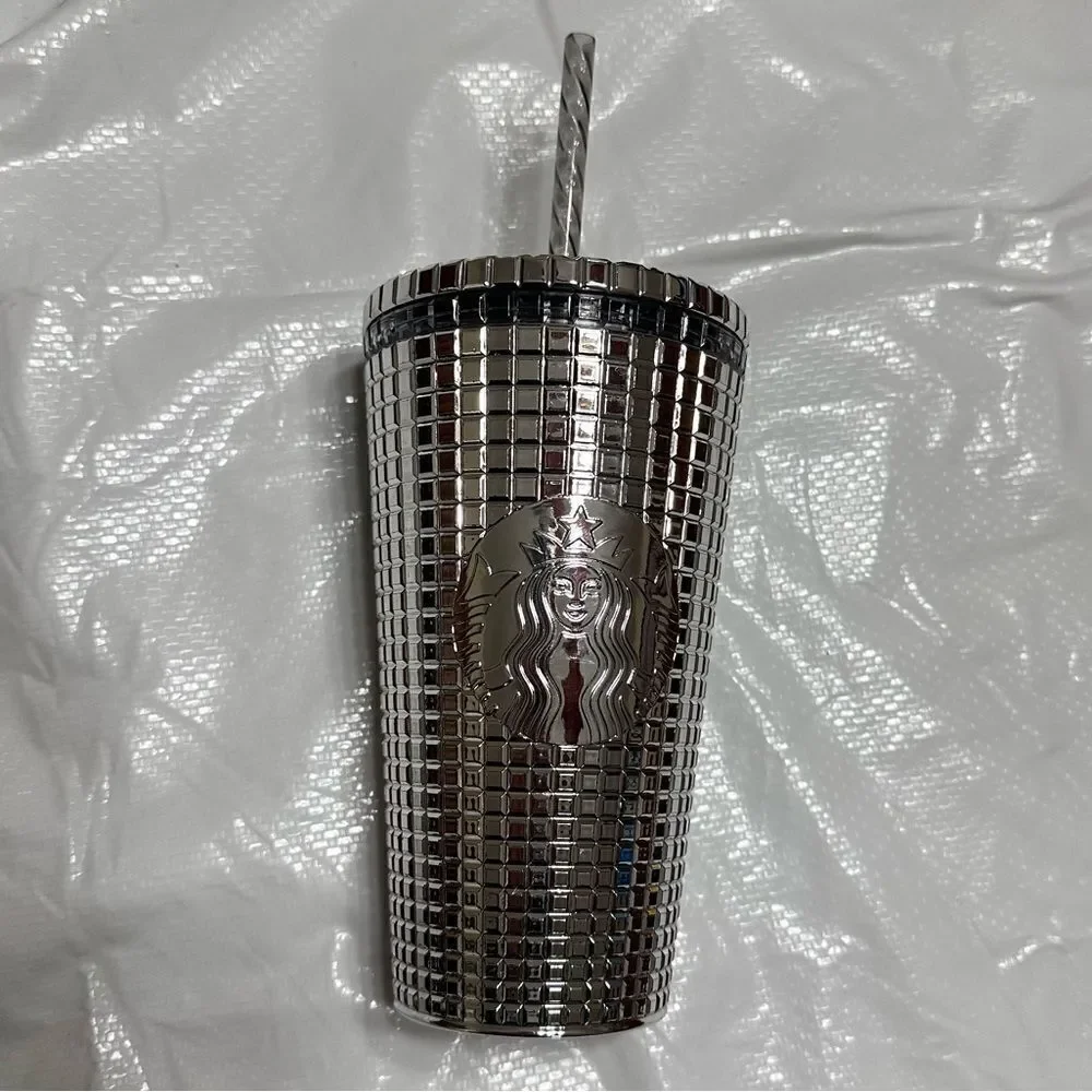 Starbucks 2020 Ltd Edition Silver Disco Ball 16oz Tumbler
